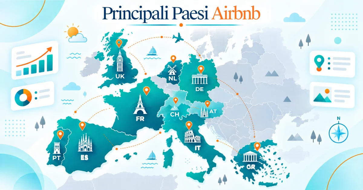 I paesi più popolari su Airbnb