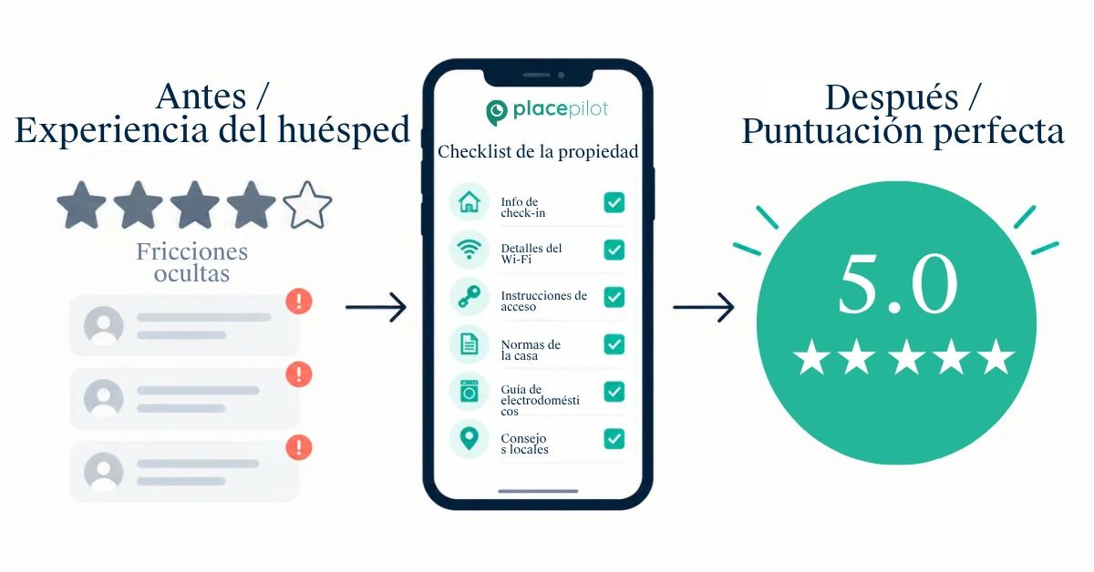 Un huésped de Airbnb, cansado, está por la noche delante de un alojamiento de alquiler, revisando mensajes antiguos para encontrar el código de la puerta