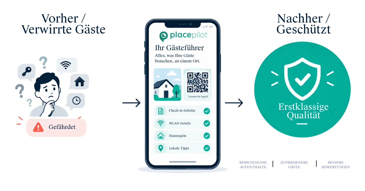 Airbnb-Gastgeber, der eine Nachricht vor der Ankunft mit Informationen zum Check-in, zu Parkmöglichkeiten und zum WLAN plant