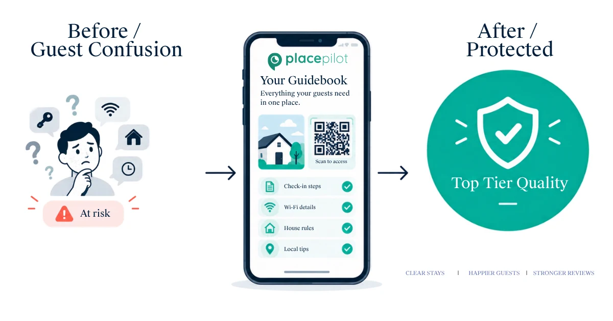 Airbnb host scheduling a pre-arrival message with check-in, parking and WiFi details