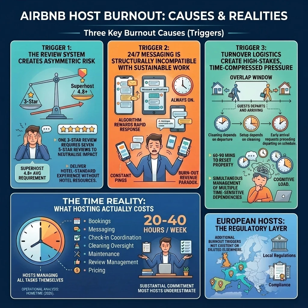 AirBnB hosts burnout causes