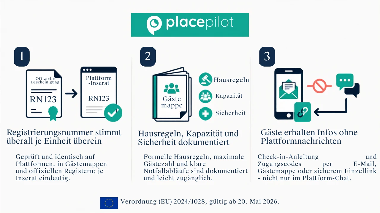 Drei Konformitätsprüfungen gemäß der EU-Verordnung 2024/1028