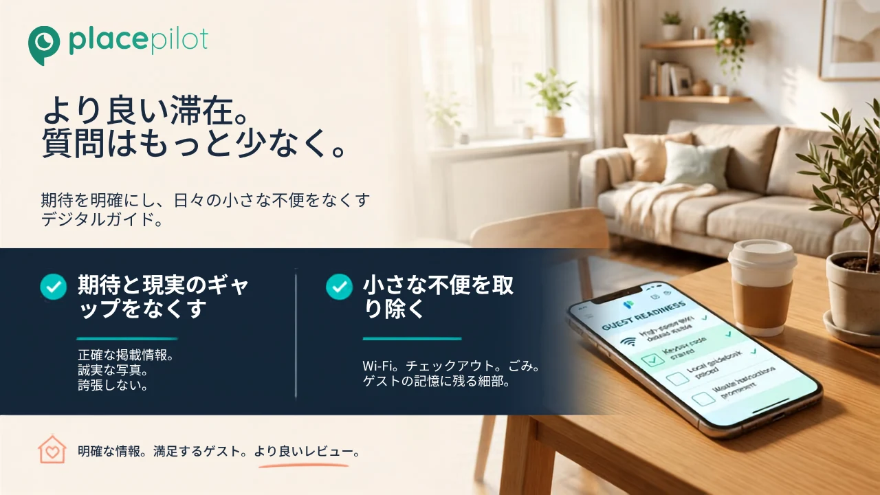 デジタルガイドブックを使ってWi-Fiやチェックアウトの詳細を確認している宿泊客
