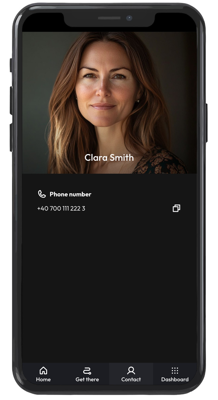Guidebook contact page